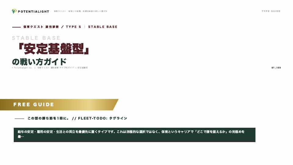 安定基盤型の戦い方ガイド 表紙