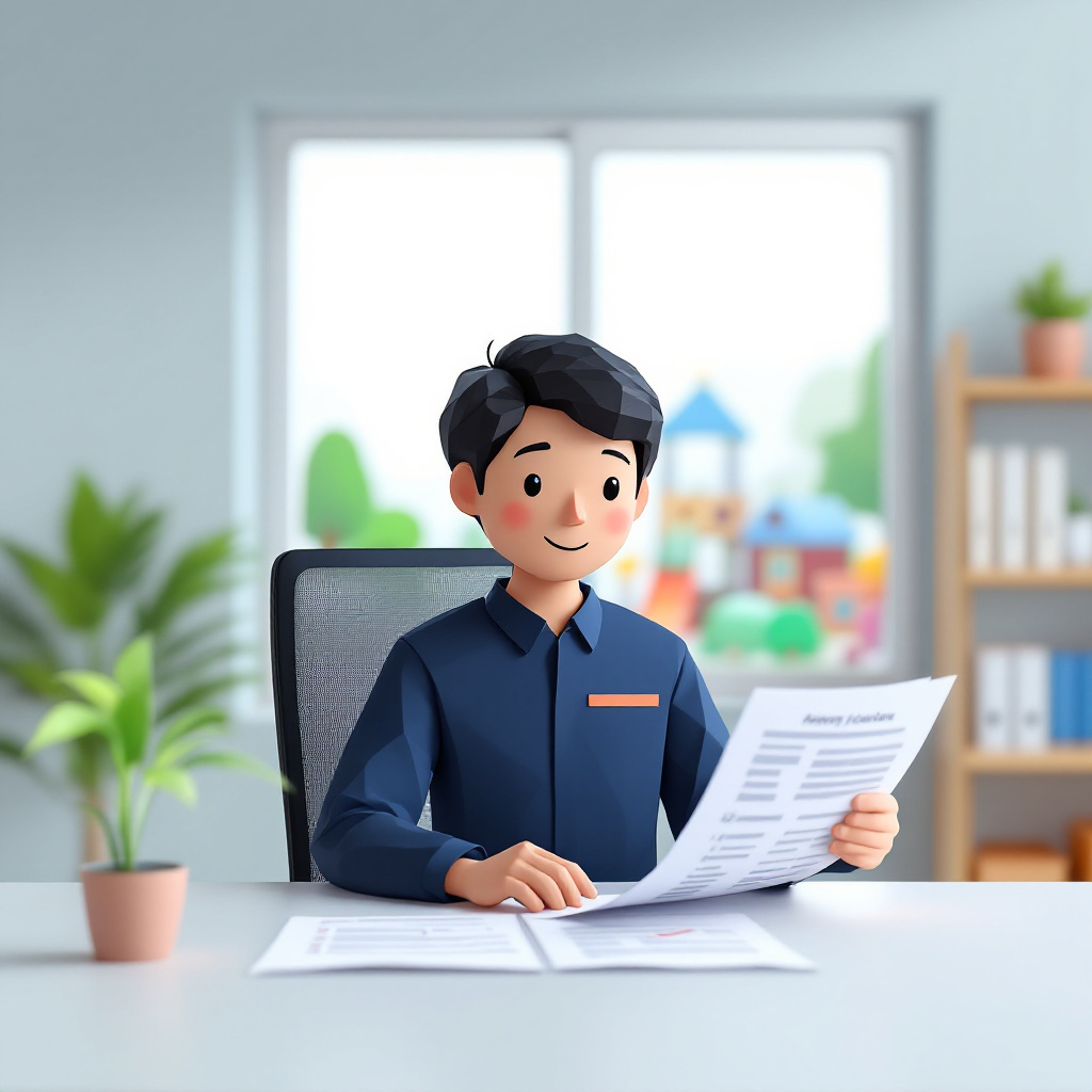 園長のキャラクターイラスト