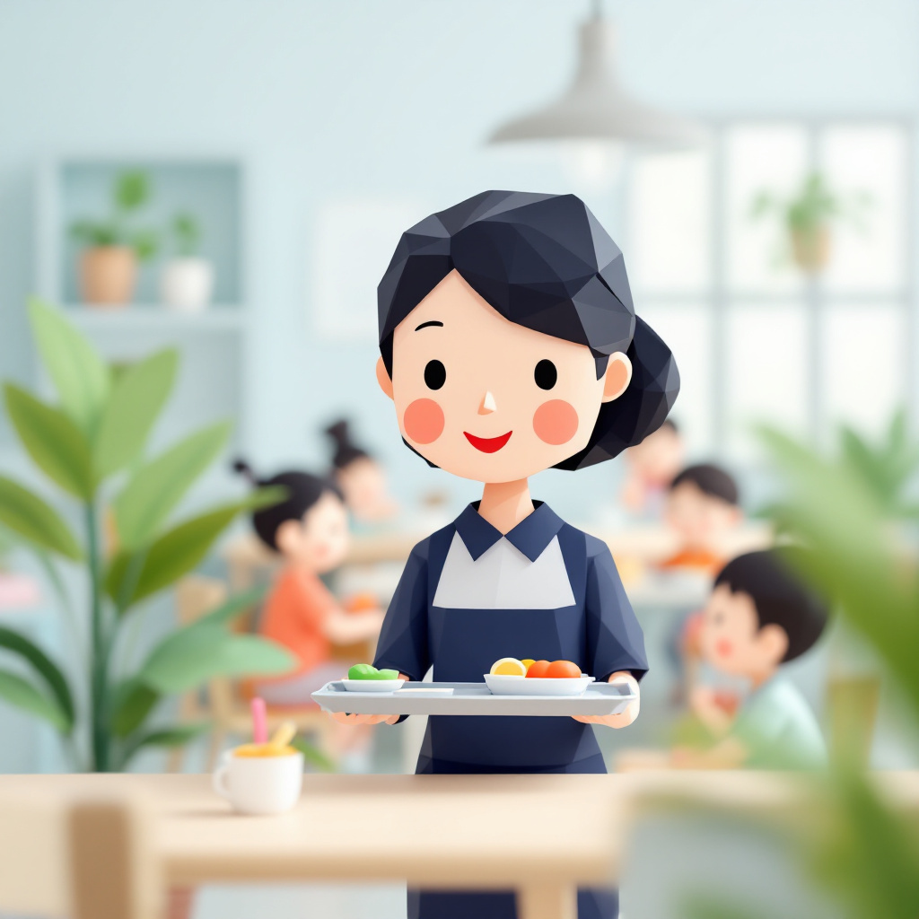 保育補助のキャラクターイラスト